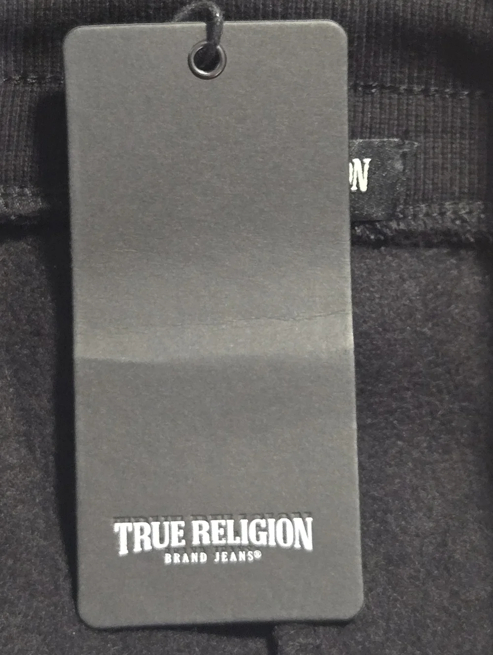 True Religion Mens Black Logo Core Jogger Sweatpants Size Small